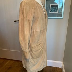 Agnona suede coat jacket